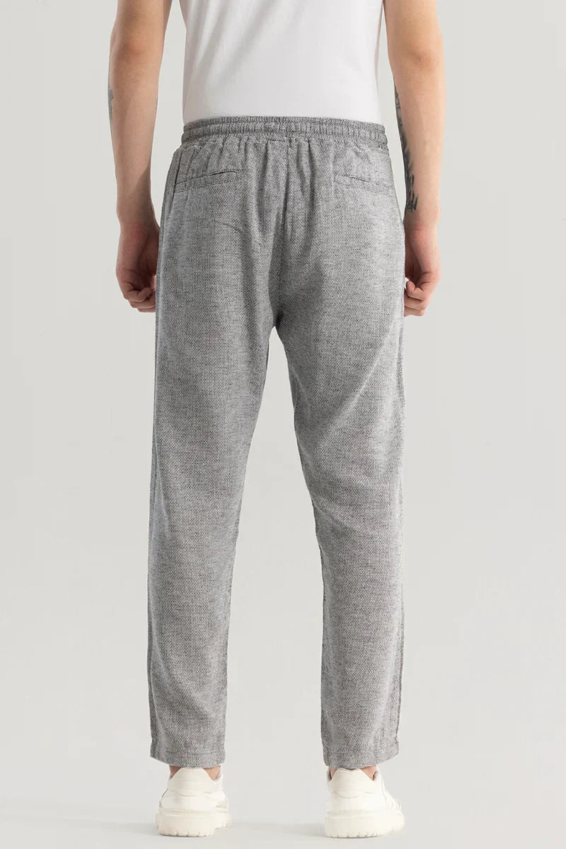 Comfylex Coin Grey Linen Blend Trouser