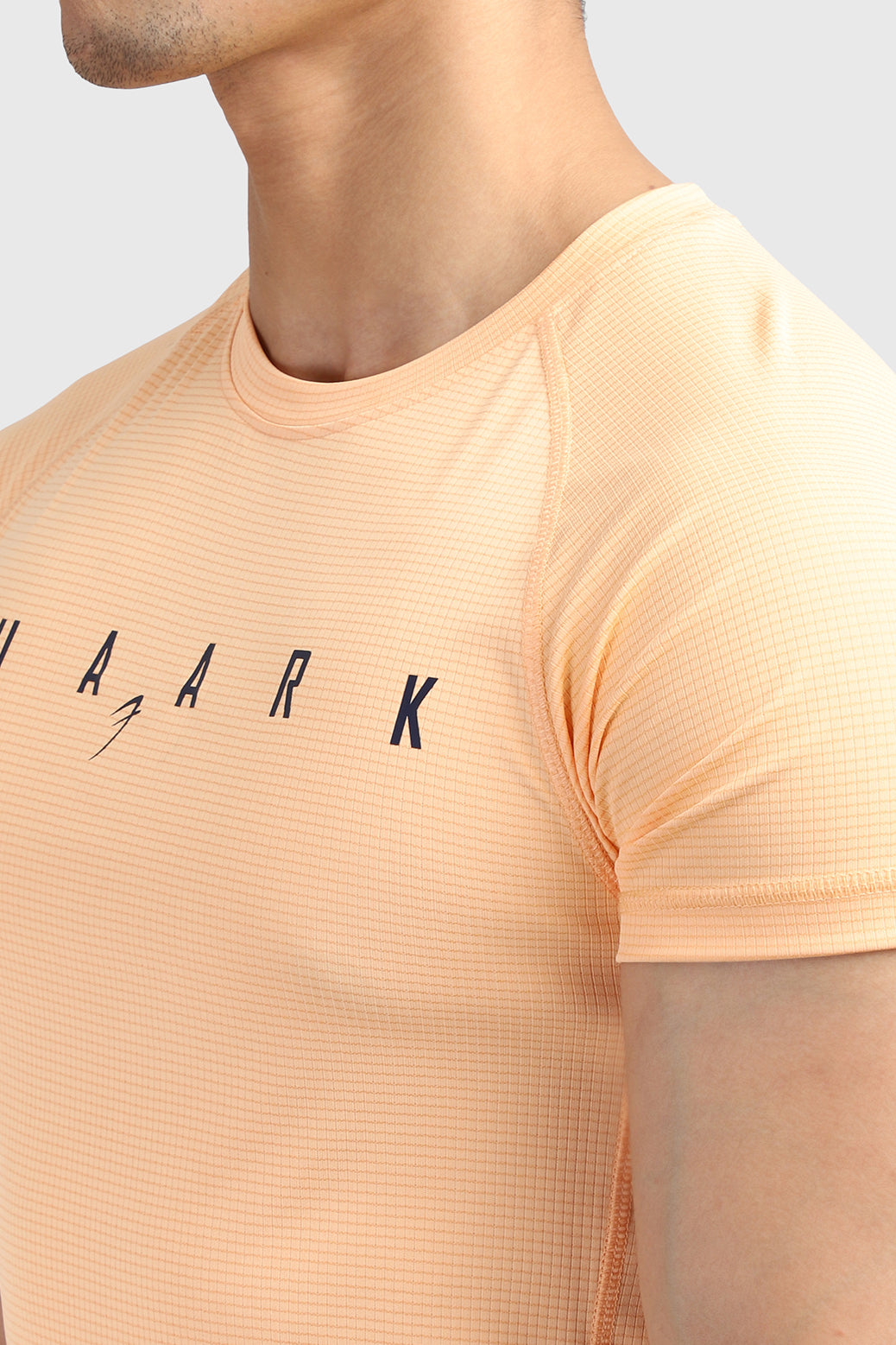 Checks T-shirt Peach