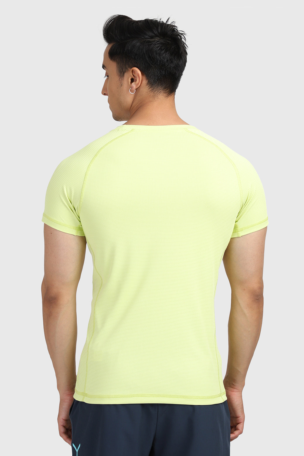 Checks T-shirt Lime