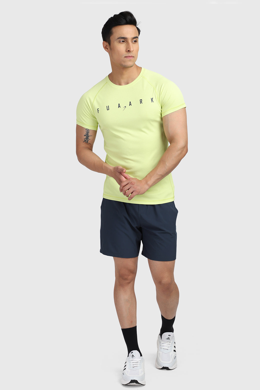 Checks T-shirt Lime