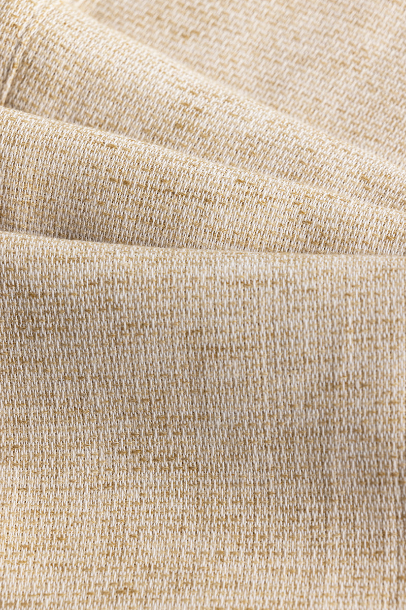 Comfylex Beige Linen Blend Trouser