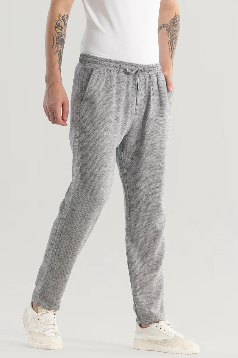 Comfylex Coin Grey Linen Blend Trouser