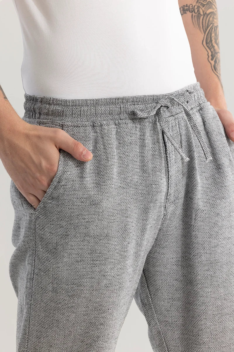 Comfylex Coin Grey Linen Blend Trouser