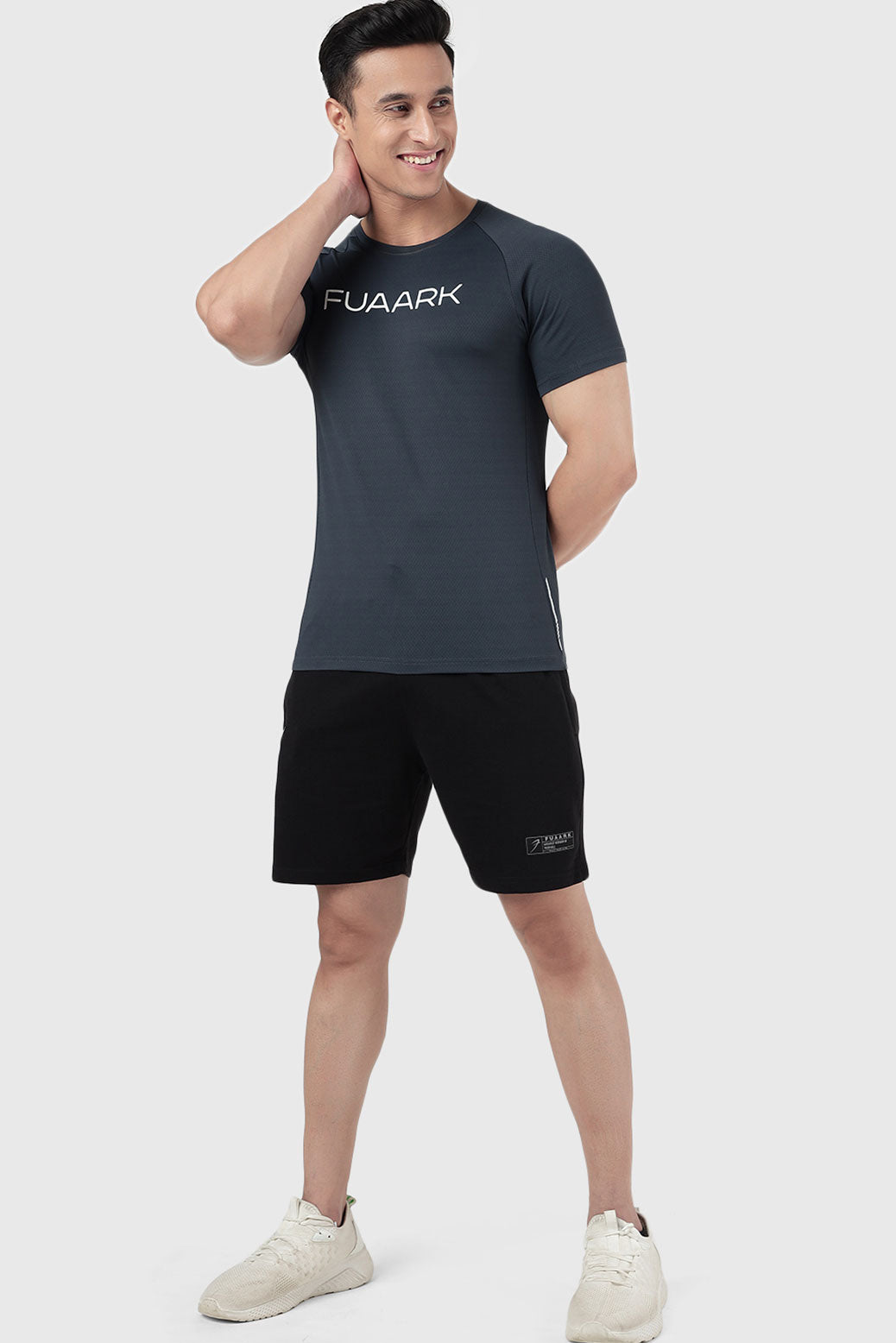 Aura Textured T-shirt Graphite