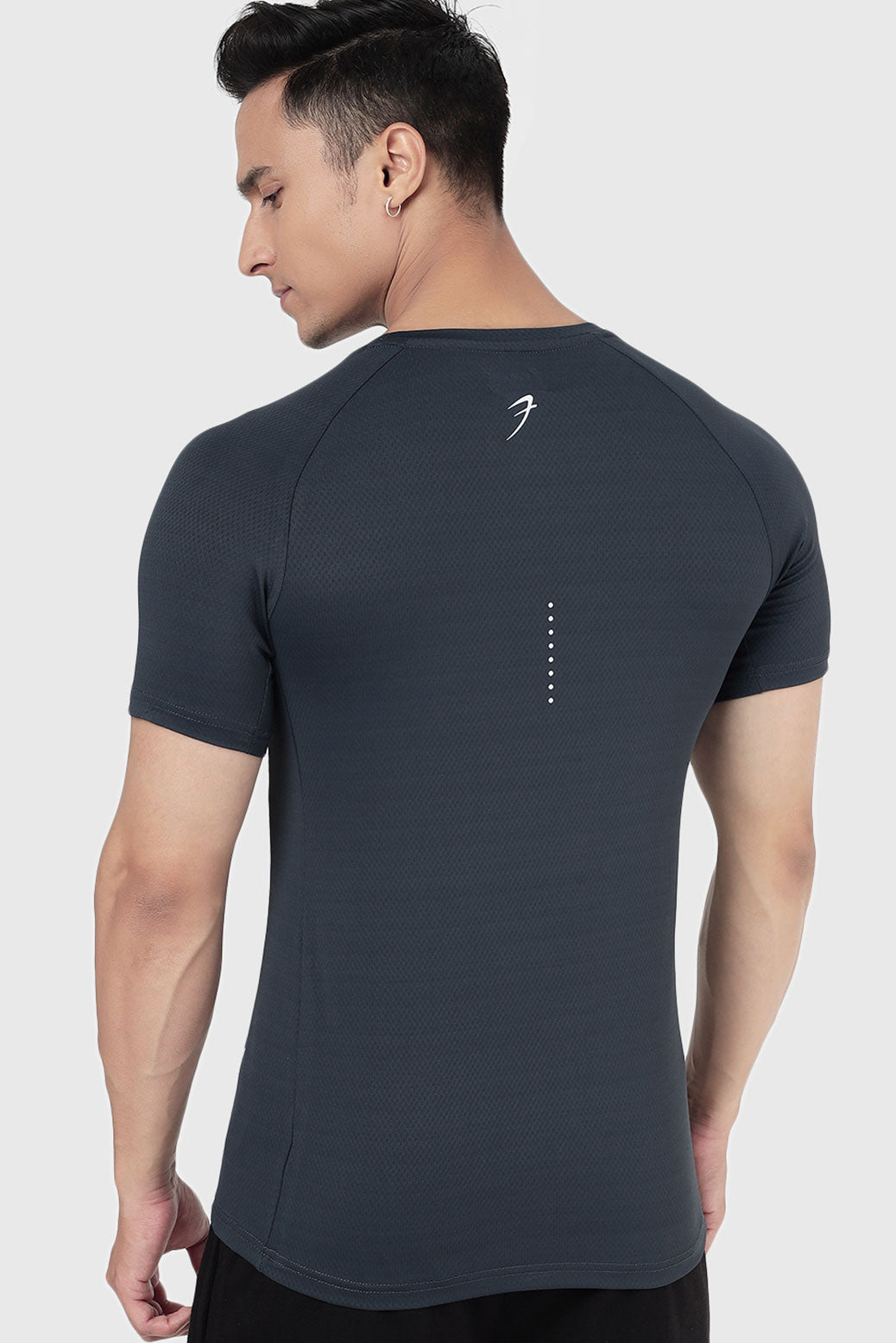 Aura Textured T-shirt Graphite