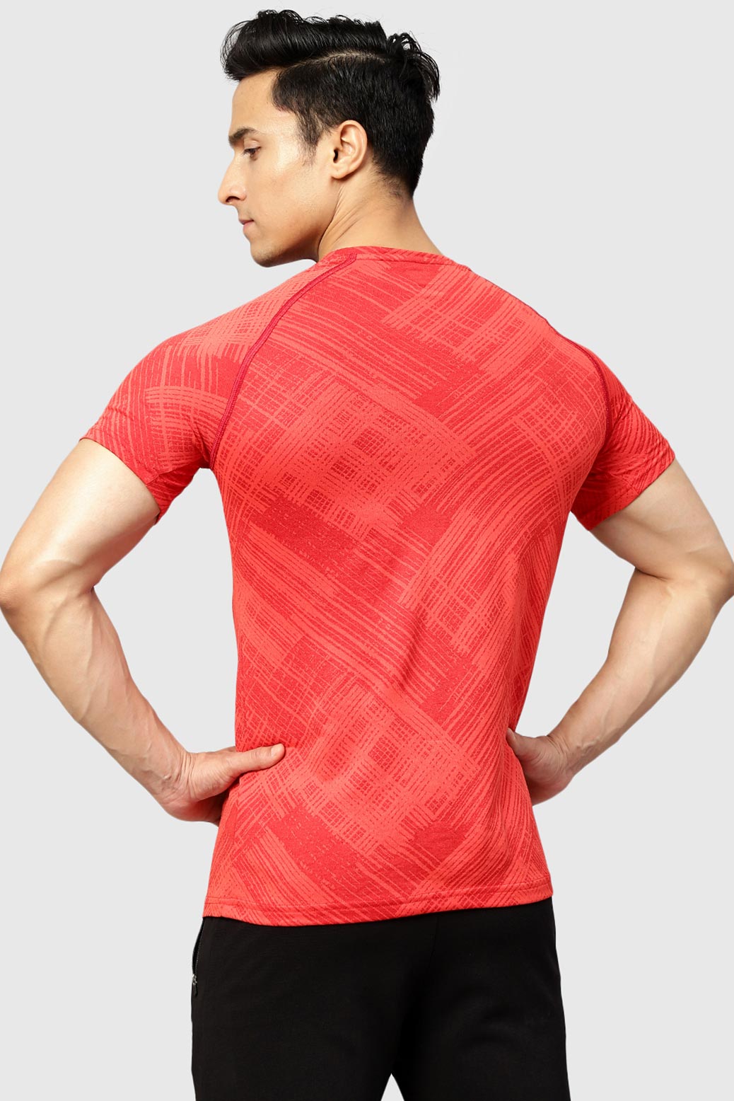 Ozone Jacquard T-shirt Red