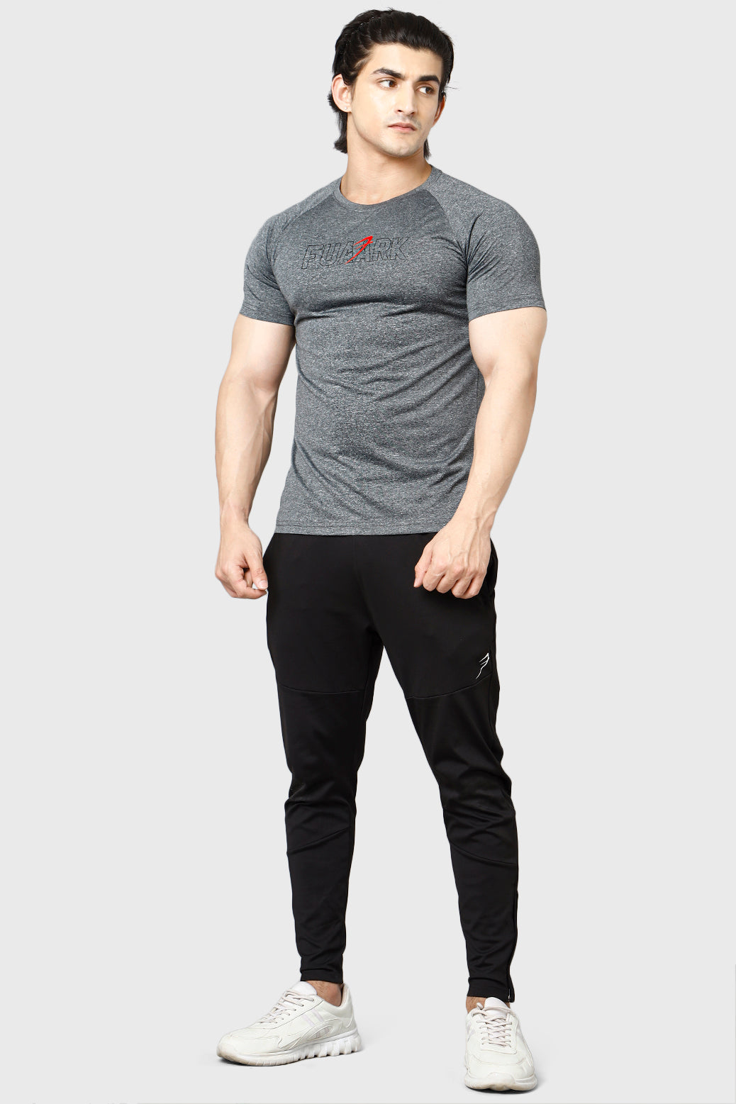 Bold Melange T-shirt Grey
