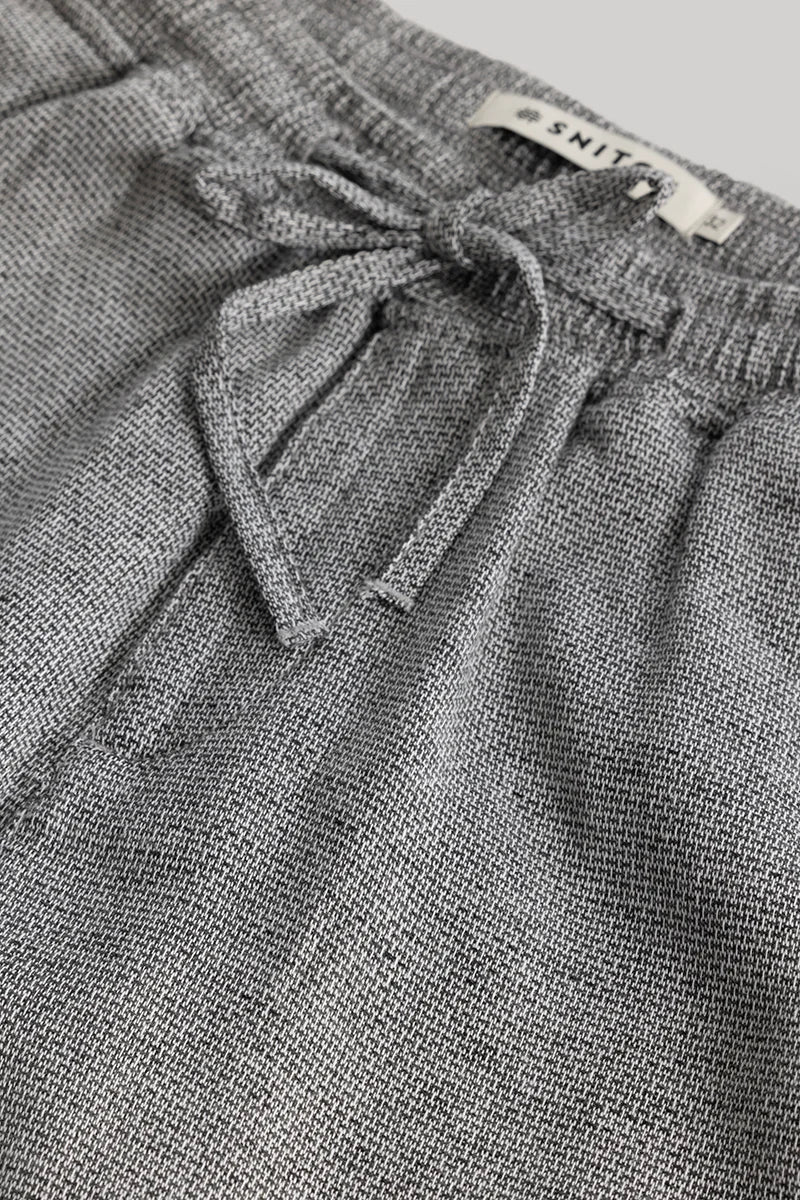 Comfylex Coin Grey Linen Blend Trouser