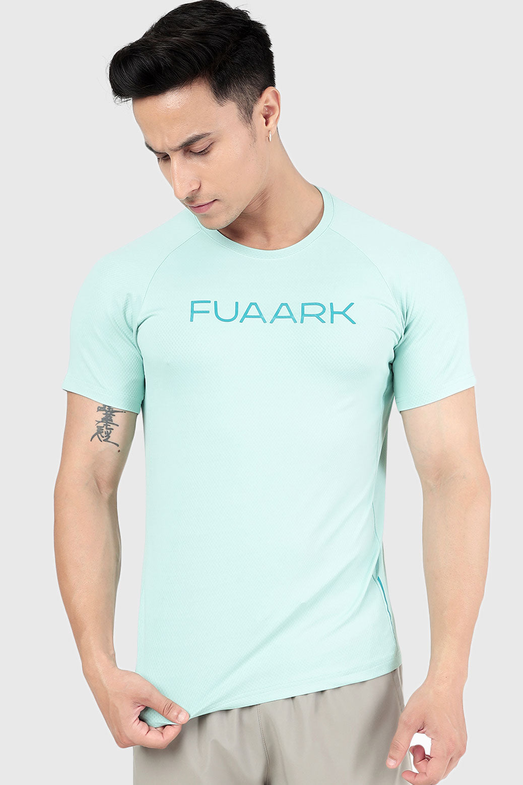 Aura Textured T-shirt Sea Green