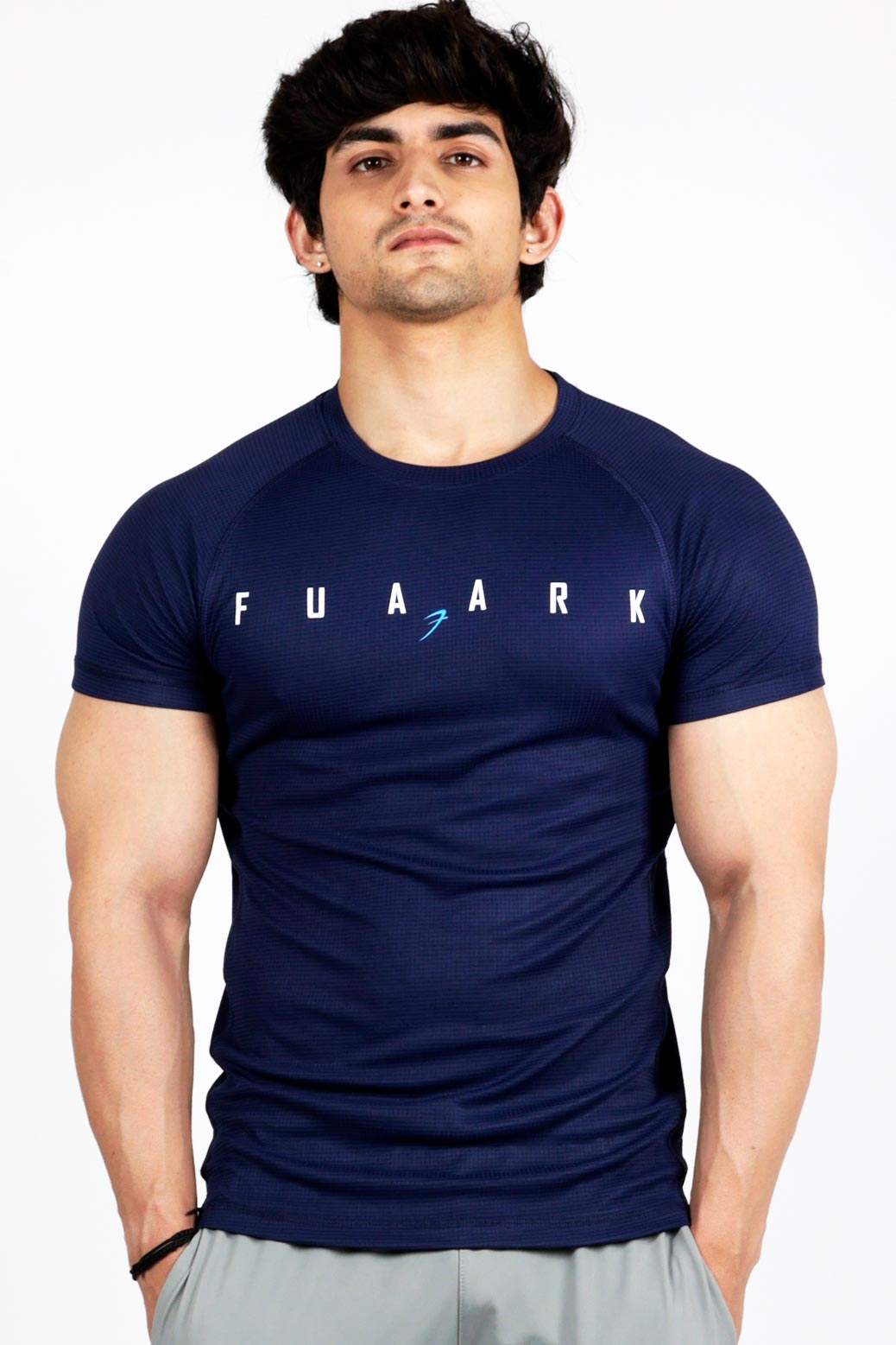 Checks T-shirt Navy