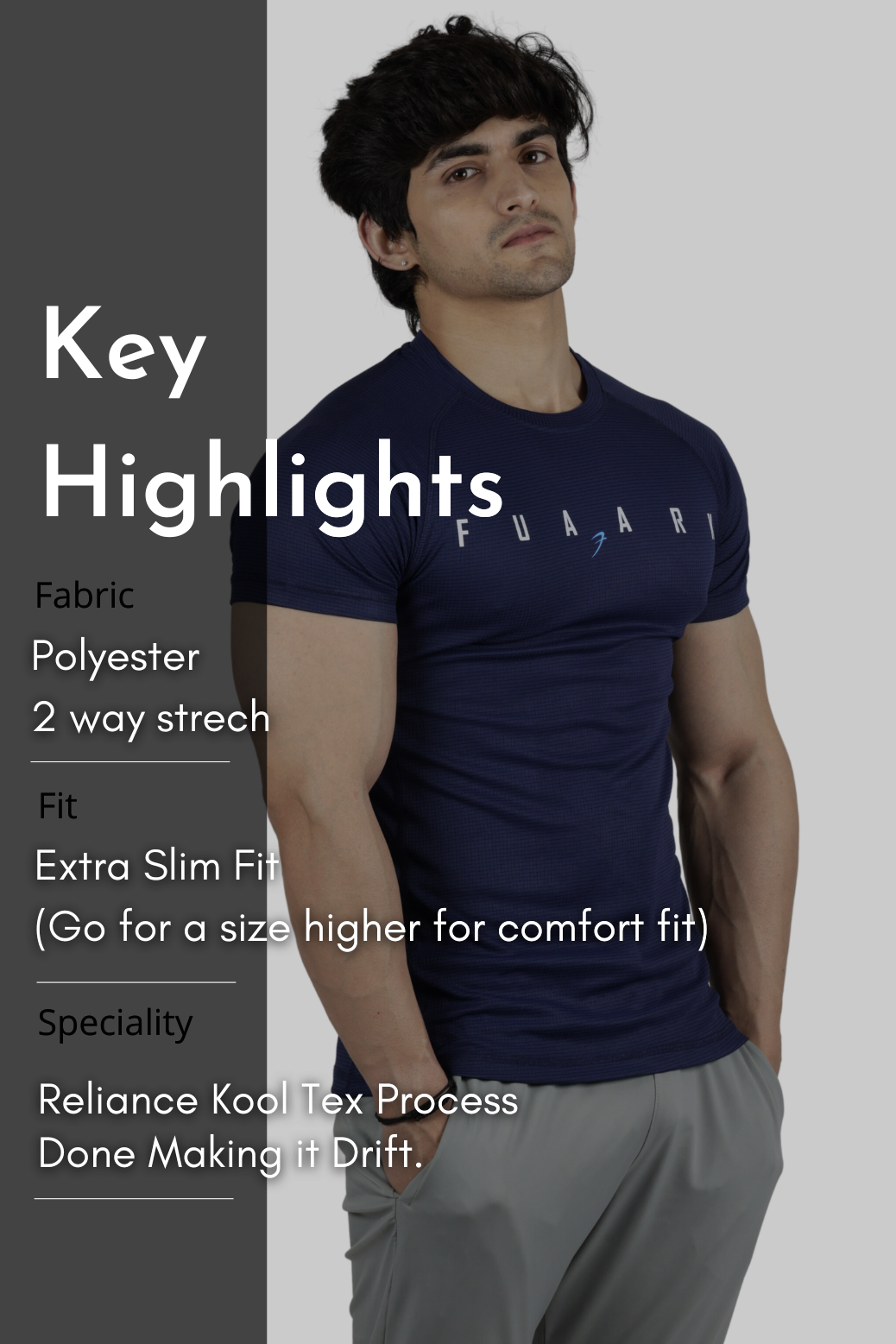 Checks T-shirt Navy