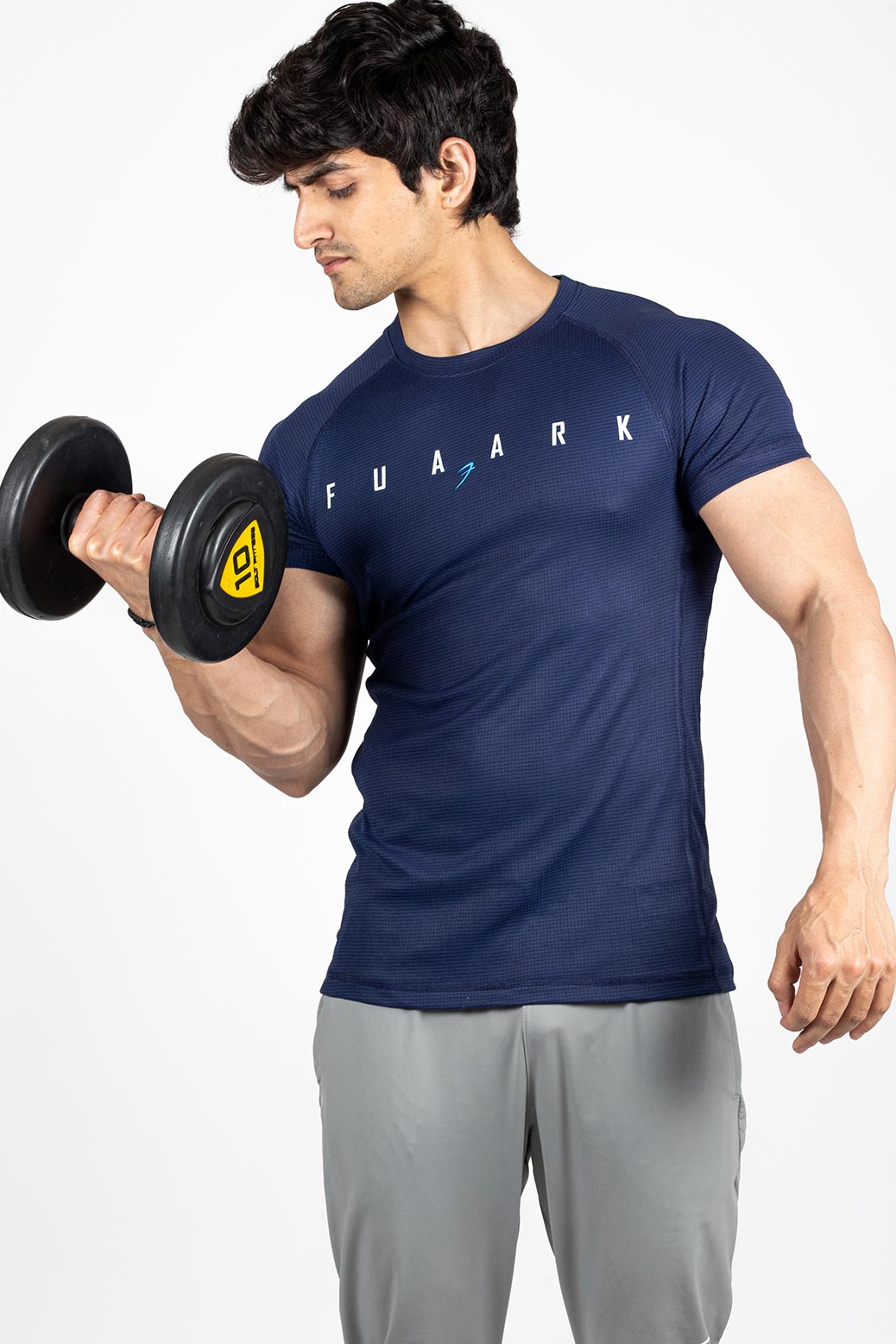 Checks T-shirt Navy