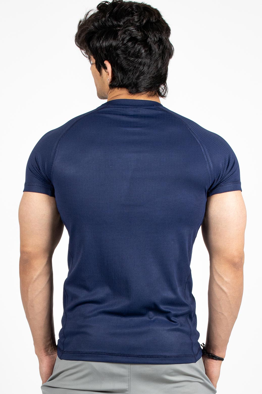 Checks T-shirt Navy