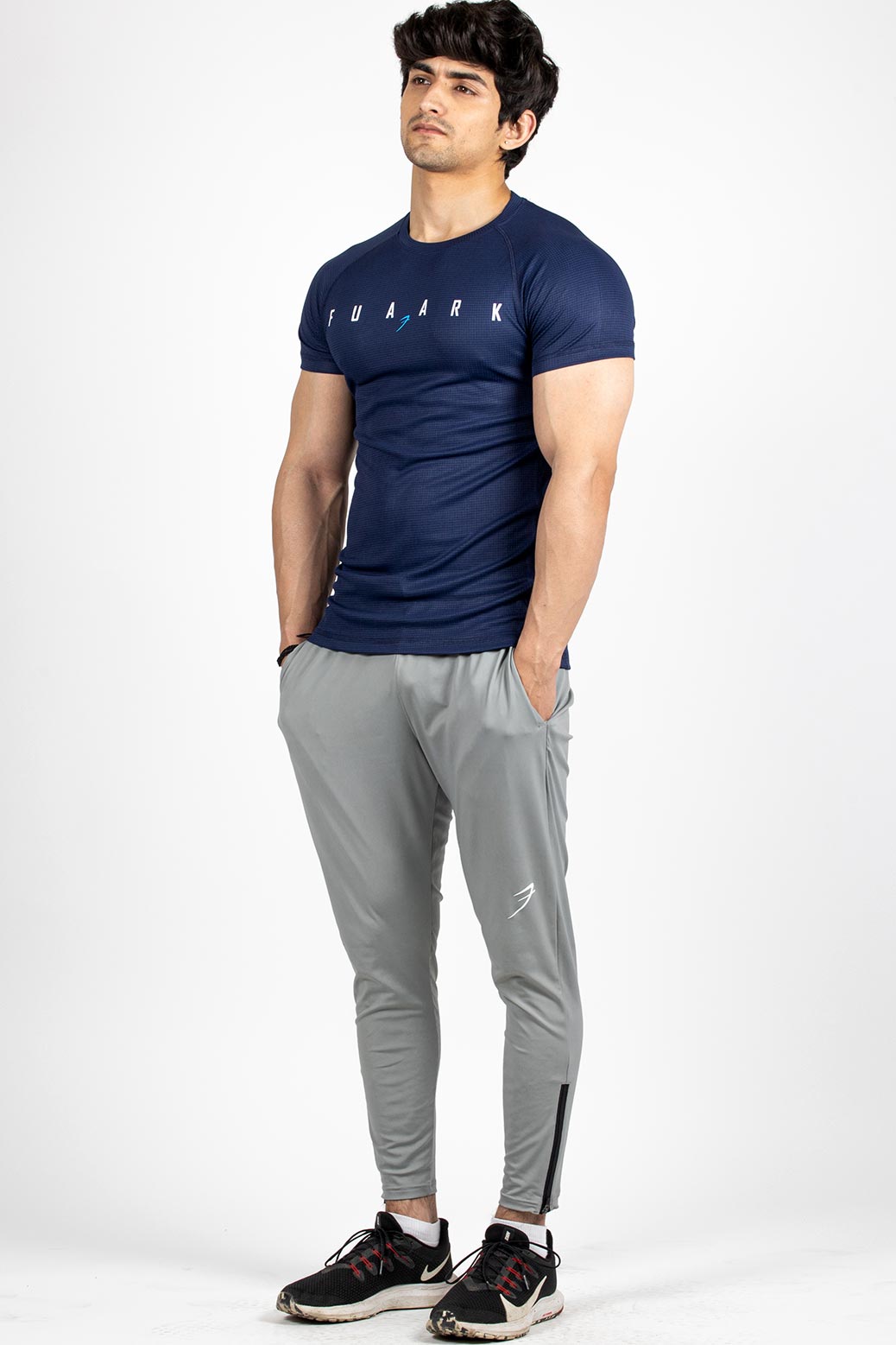 Checks T-shirt Navy