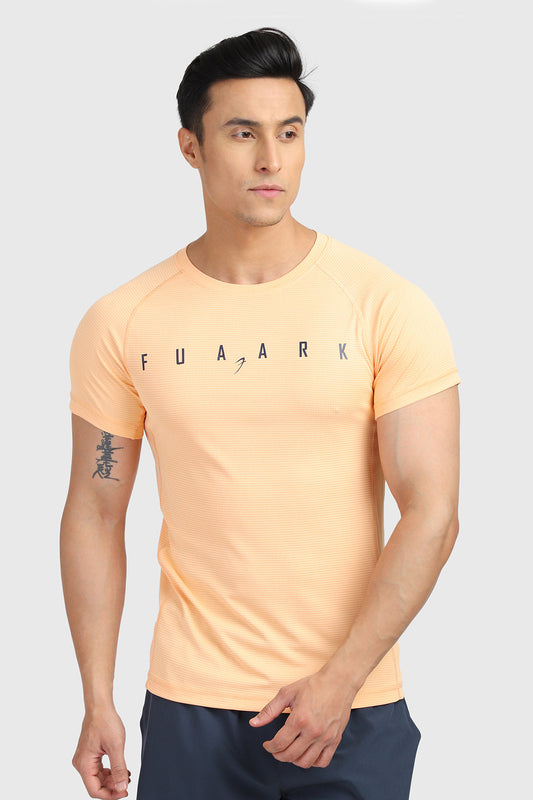 Checks T-shirt Peach