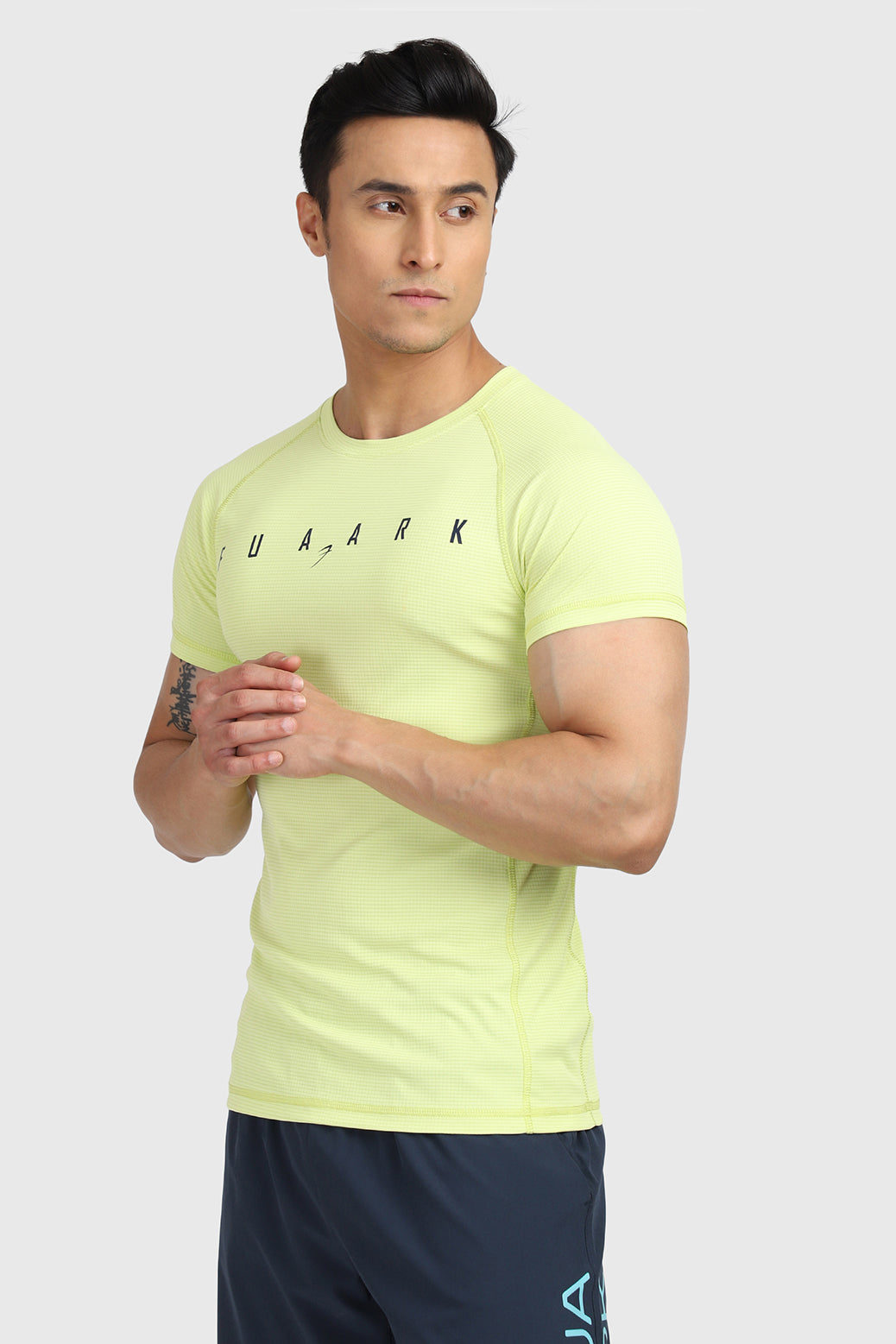 Checks T-shirt Lime