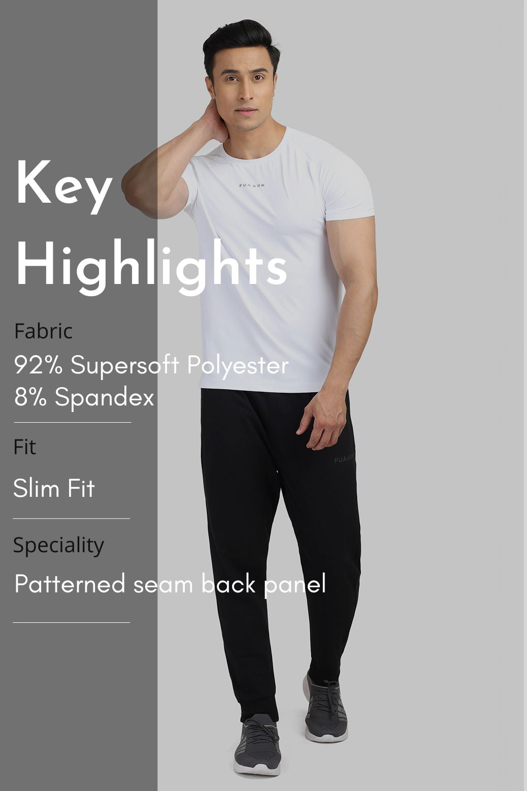 Sleek T-shirt White / Fuaark