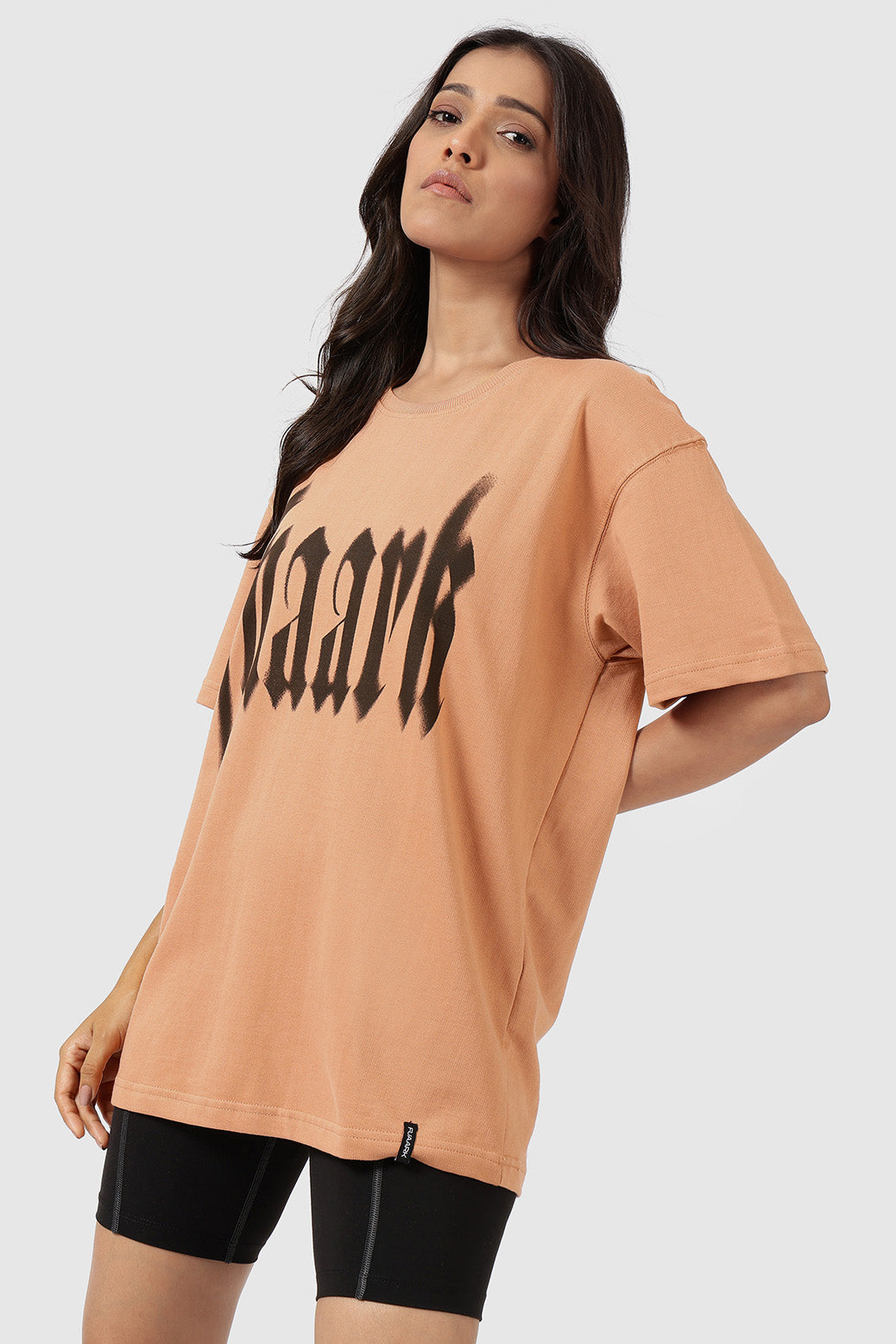 Blurred Oversized T-shirts Warm Beige