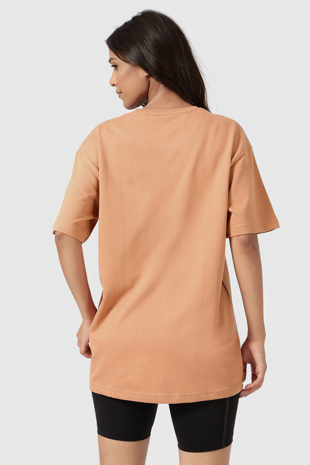 Blurred Oversized T-shirts Warm Beige