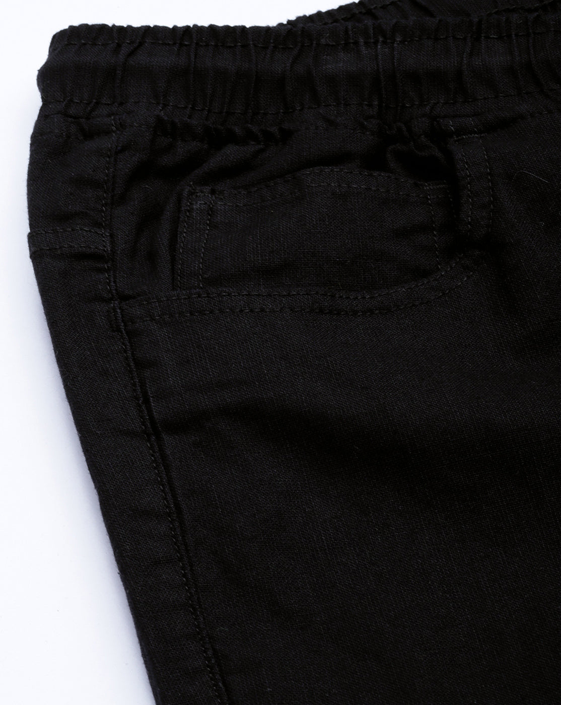 Men Black Slim Fit Solid Casual Jogger