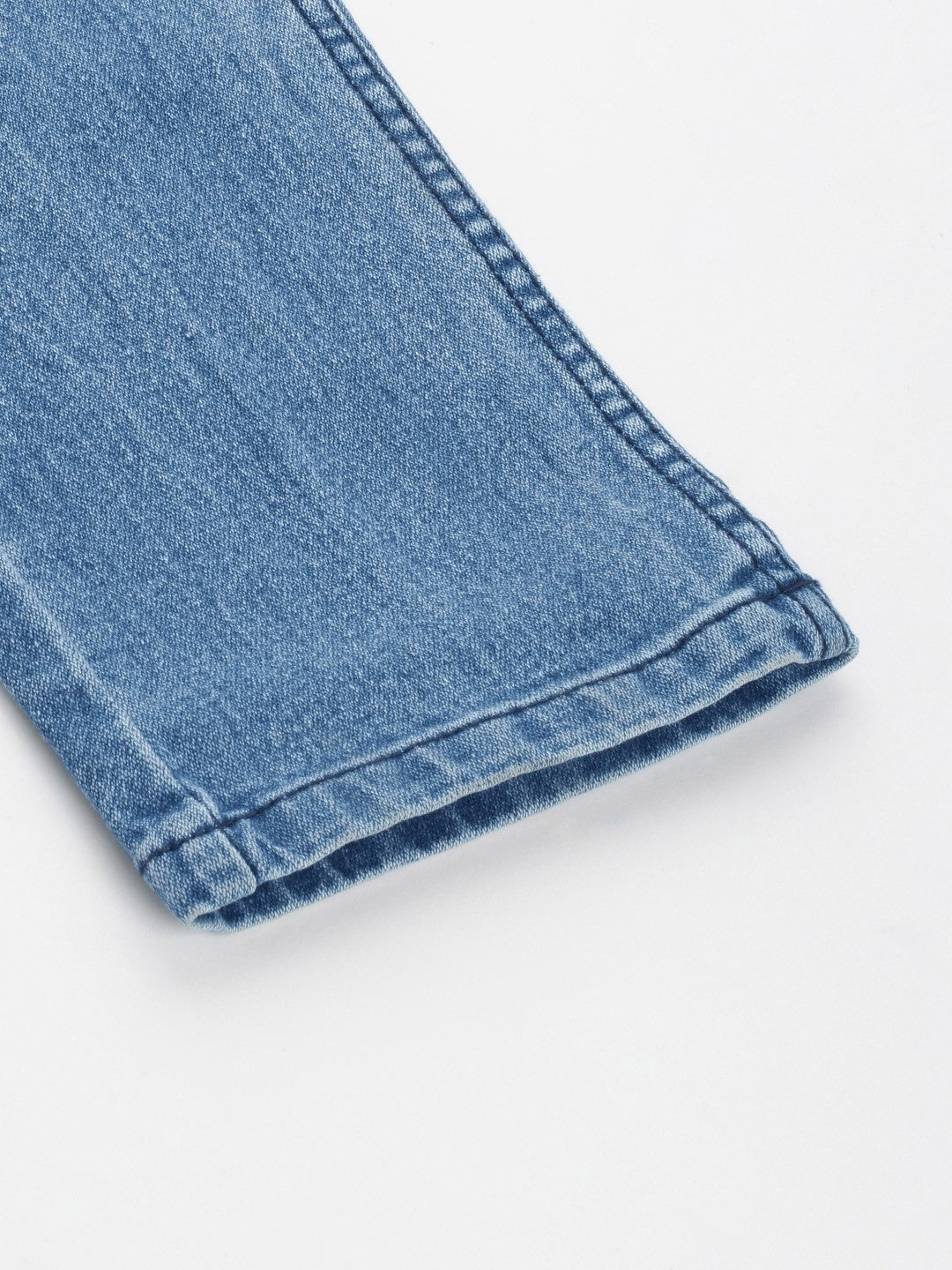 Men Blue Tapered Fit Solid Jeans