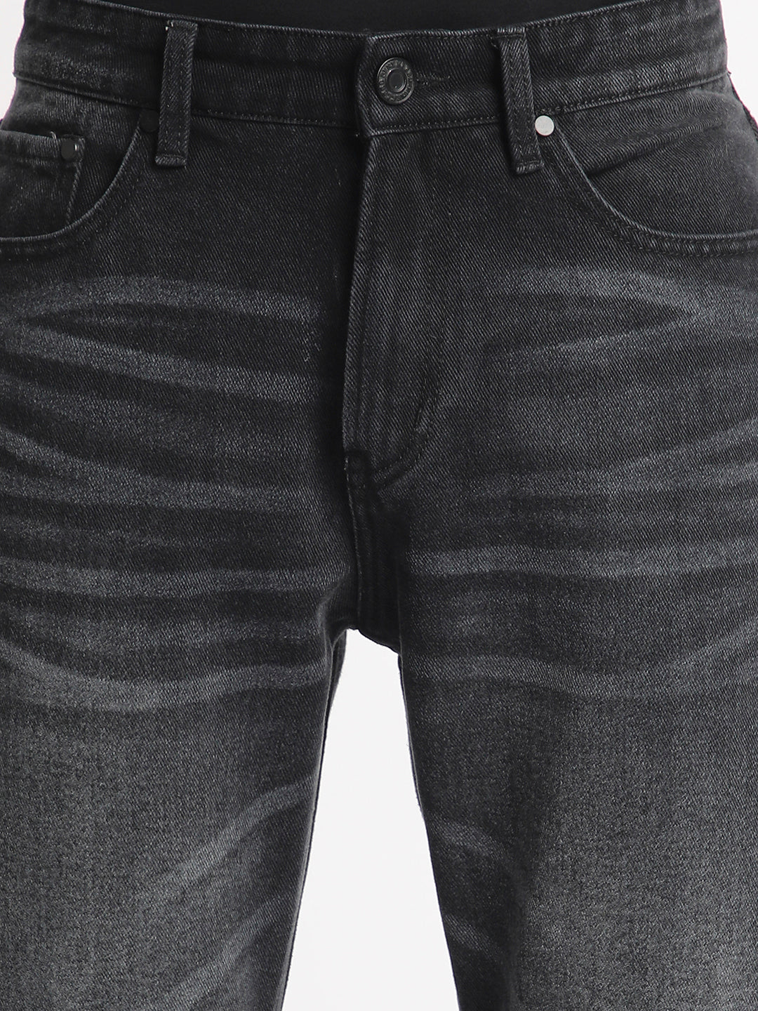 Men Relaxed Fit Lightly Faded Denim