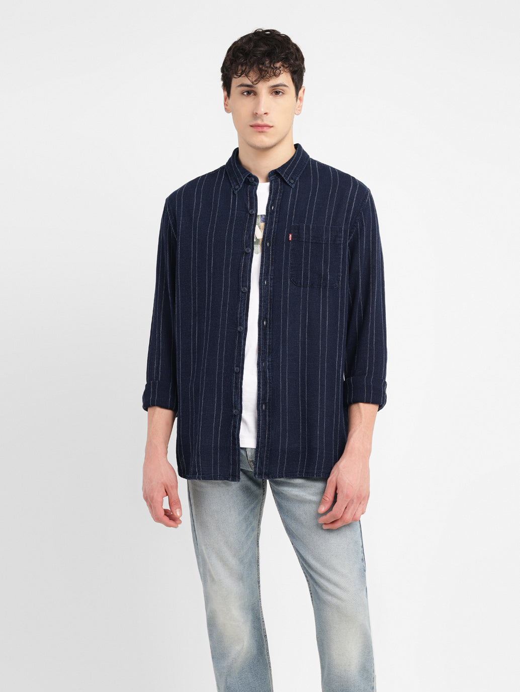 Men's Striped Slim Fit Shirt