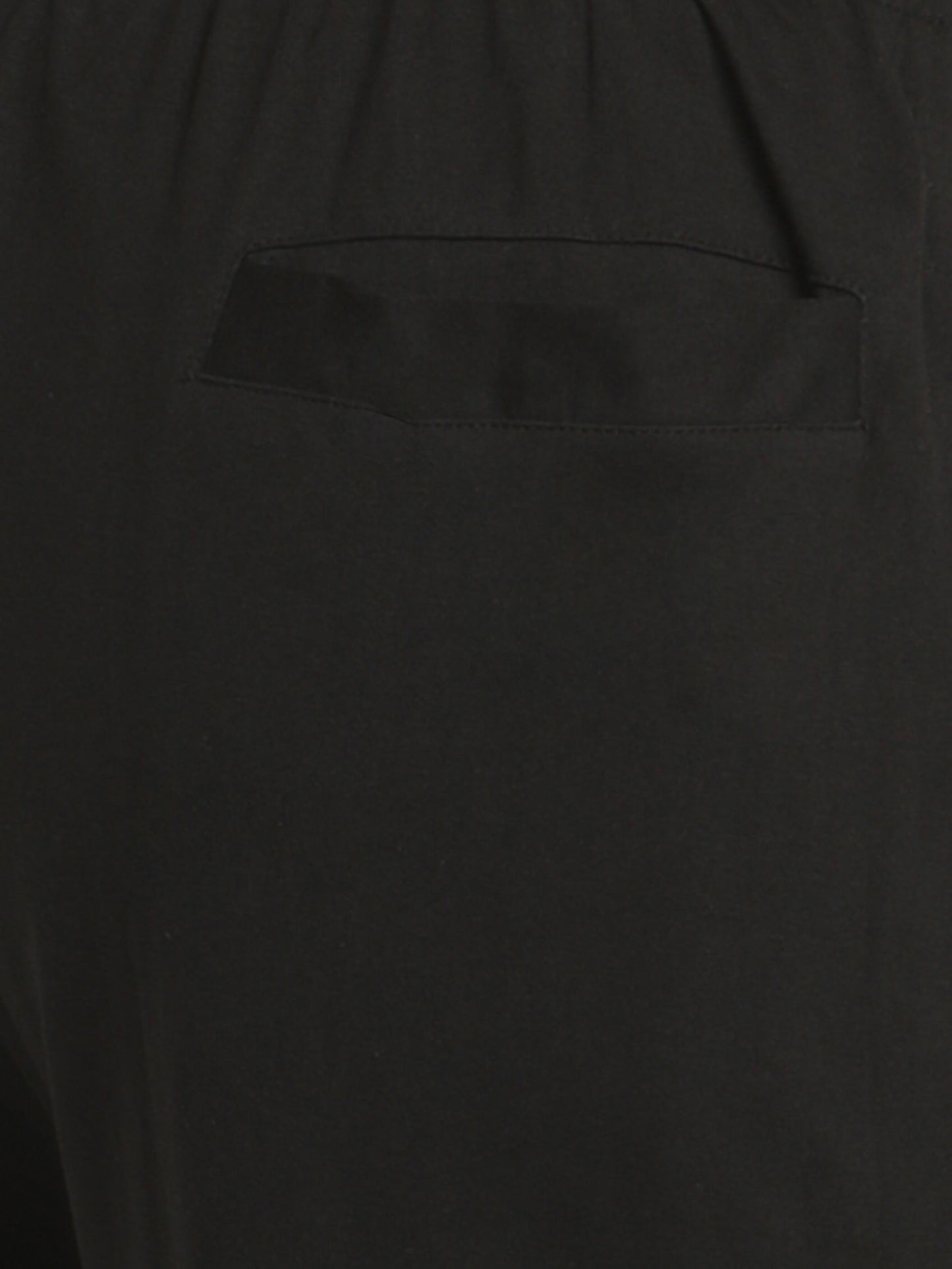 Black Solid Track Pant