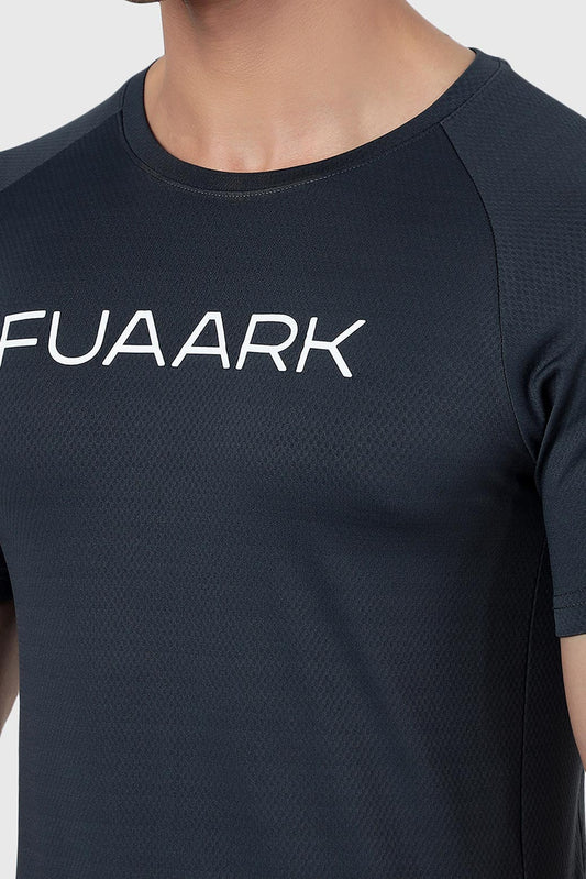Aura Textured T-shirt Graphite
