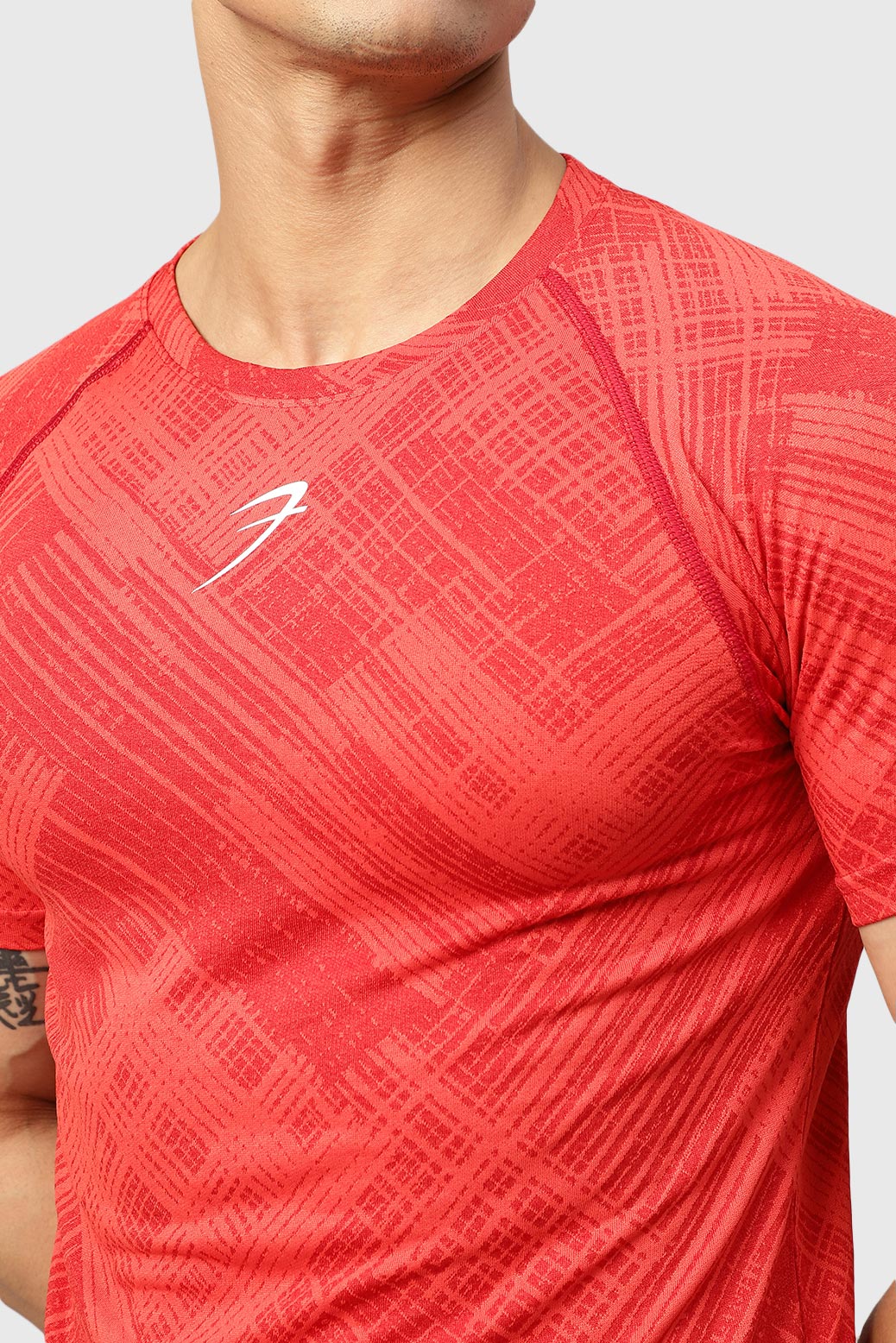 Ozone Jacquard T-shirt Red