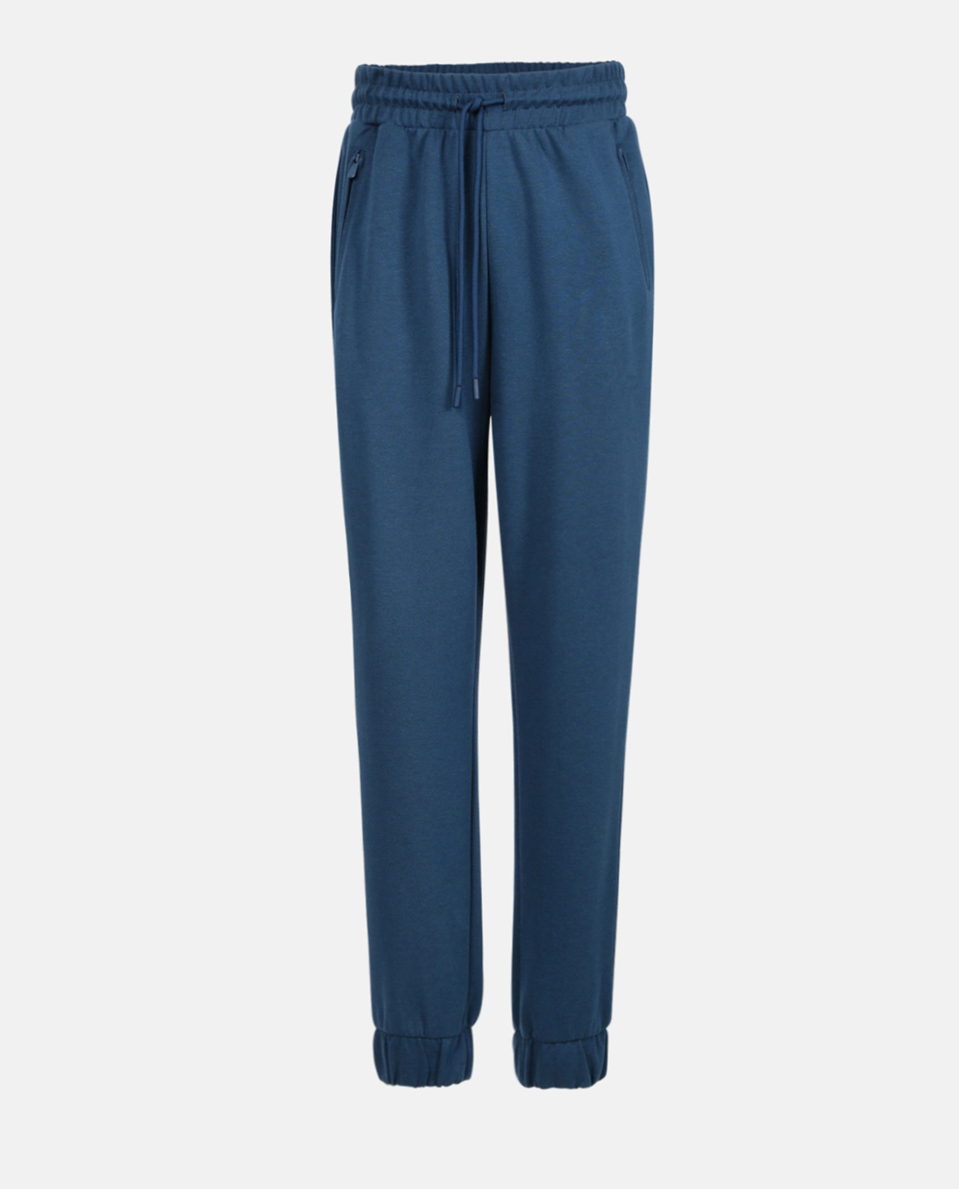 Rareism Women Creta Dusky Green Cotton Blend Fabric Relaxed Fit Solid Mid Rise Ankle Length Track Pant