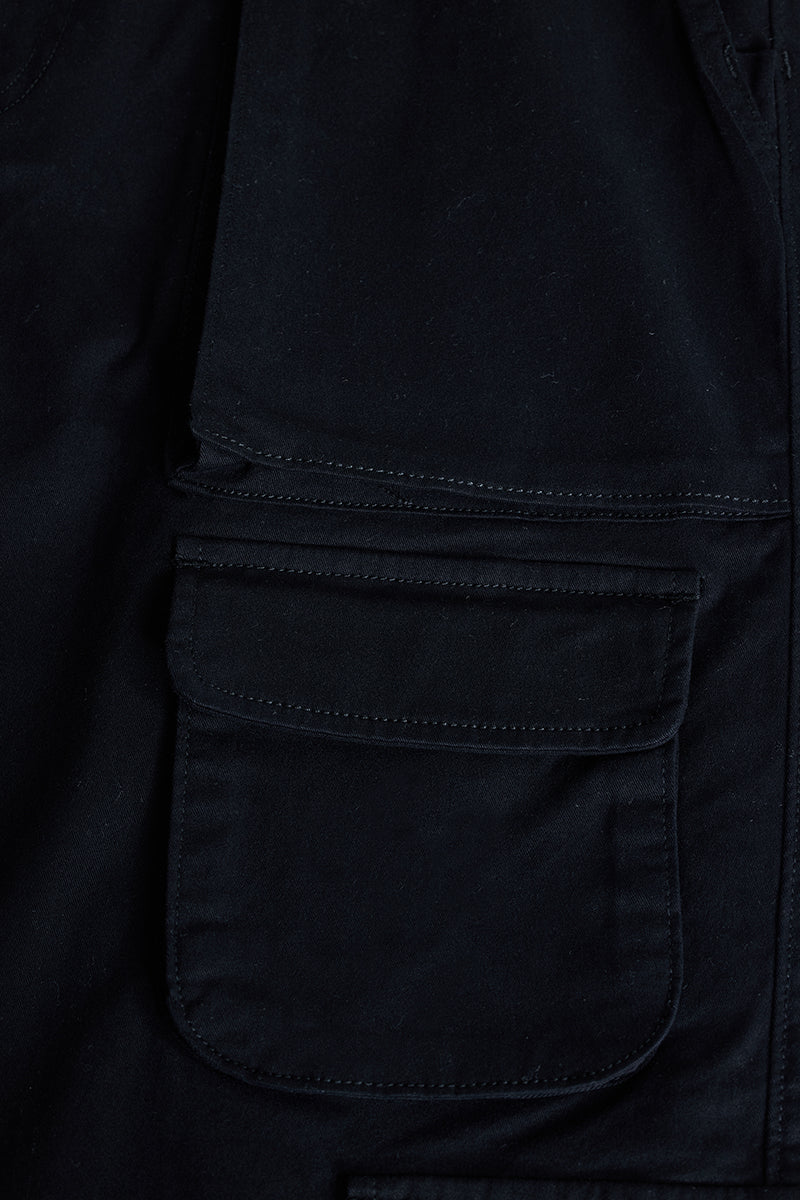Black Relaxed Fit Cargo Pants