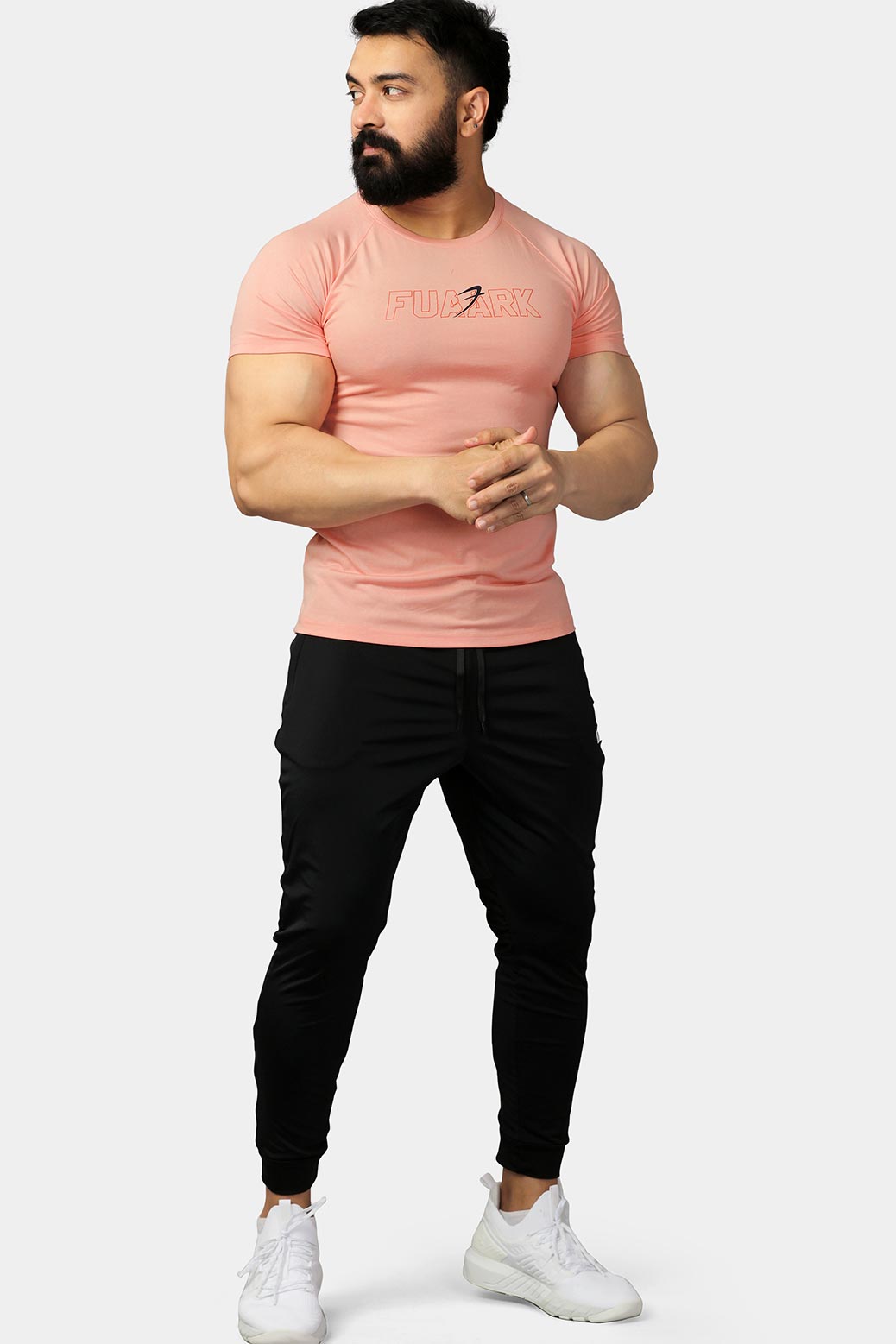 Bold Melange T-shirt Pink