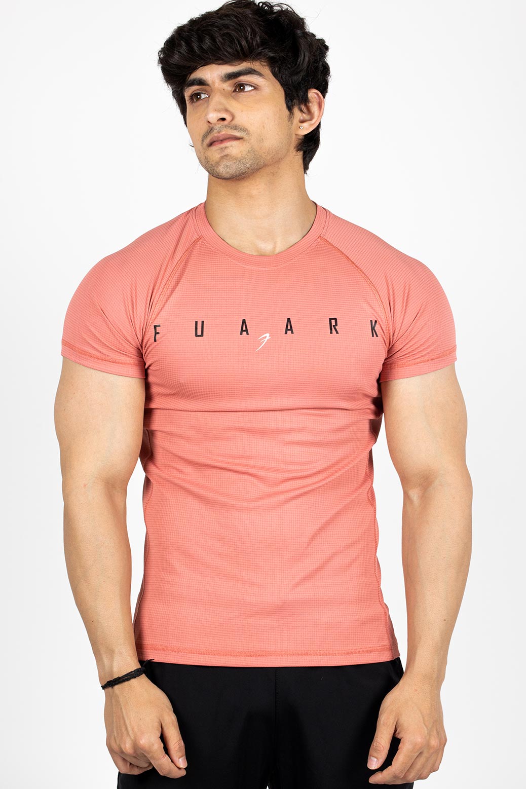 Checks T-shirt Pink
