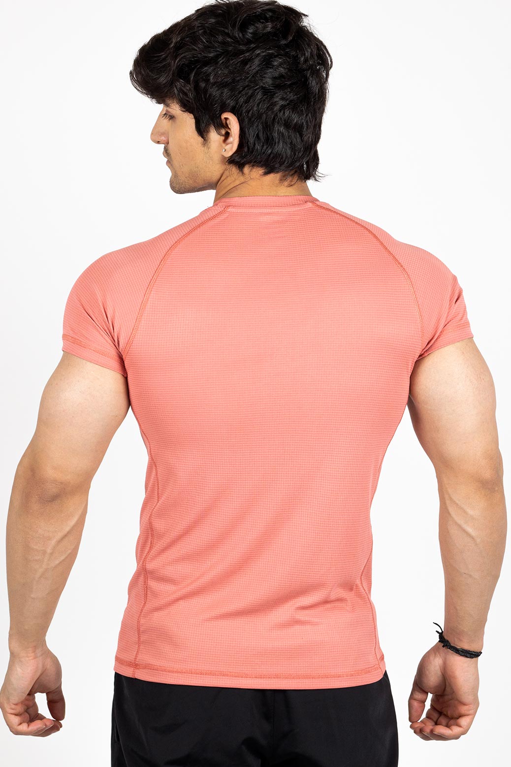 Checks T-shirt Pink