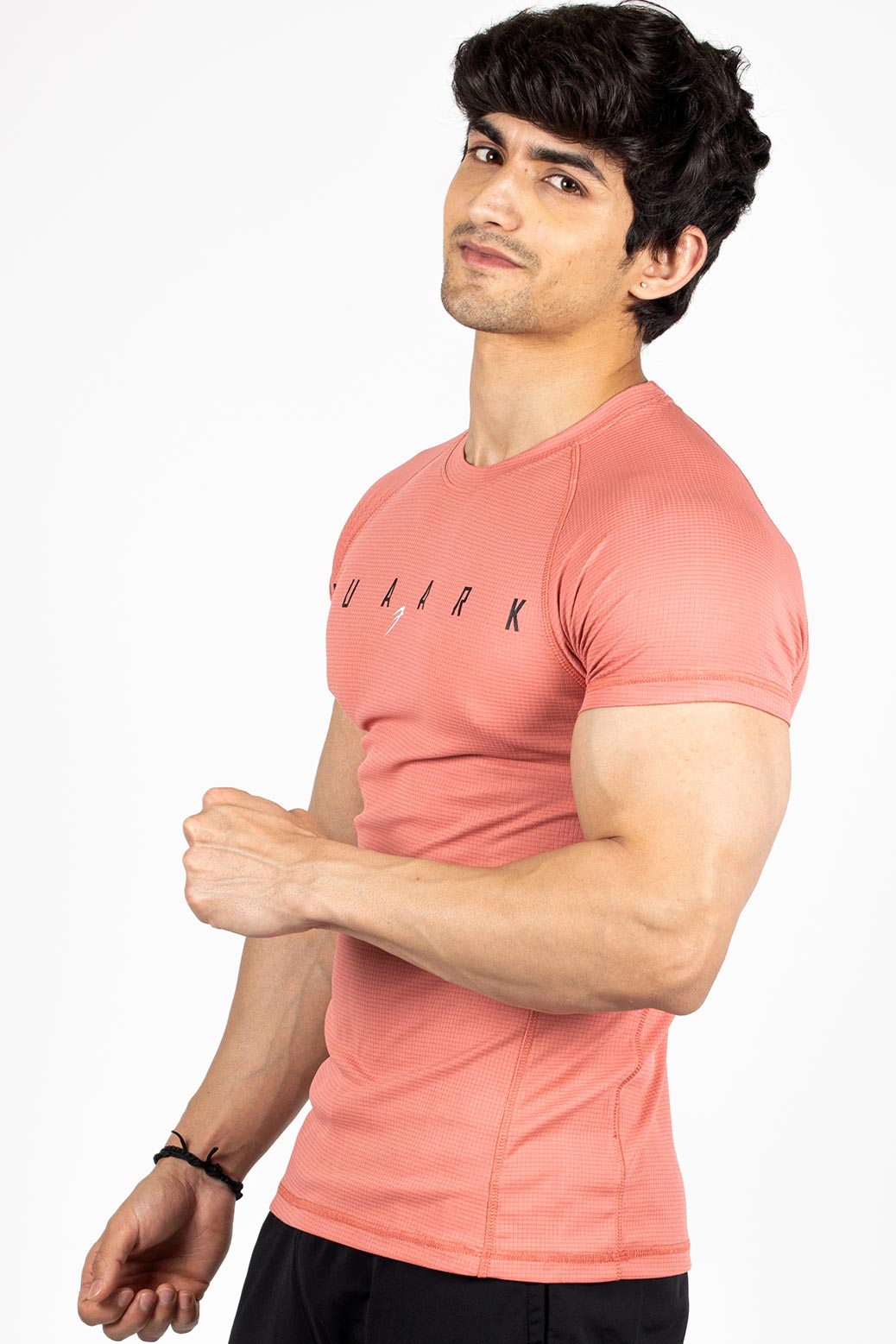 Checks T-shirt Pink